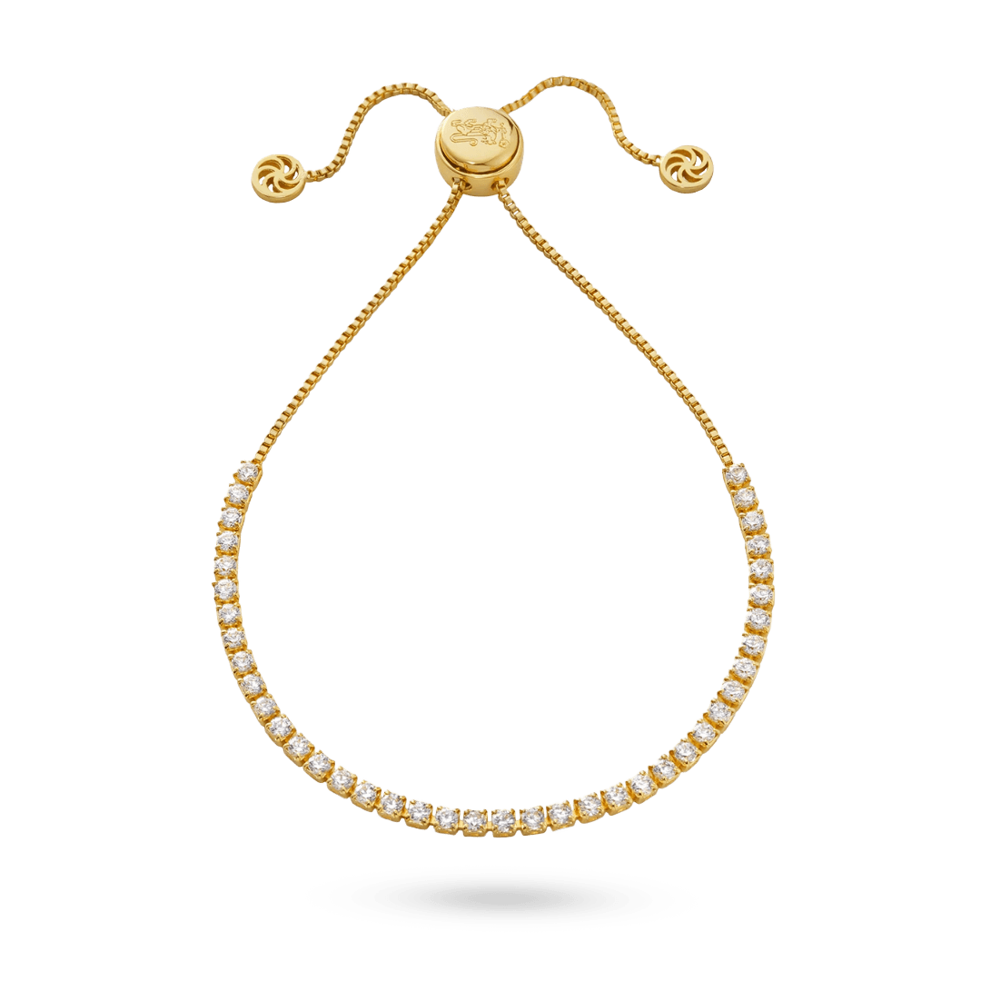 Adjustable Tennis Bracelet Bracelets IceLink-ATL 14K Gold Plated  